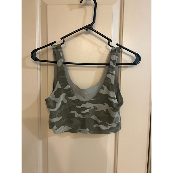 Women's PINK Victoria's Secret Camo Bralette Top Size L Green - Picture 3 of 4